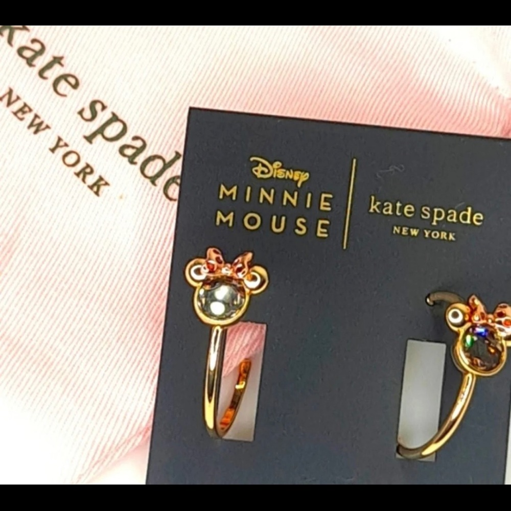 Kate Spade Minnie Mouse Hoop Earrings